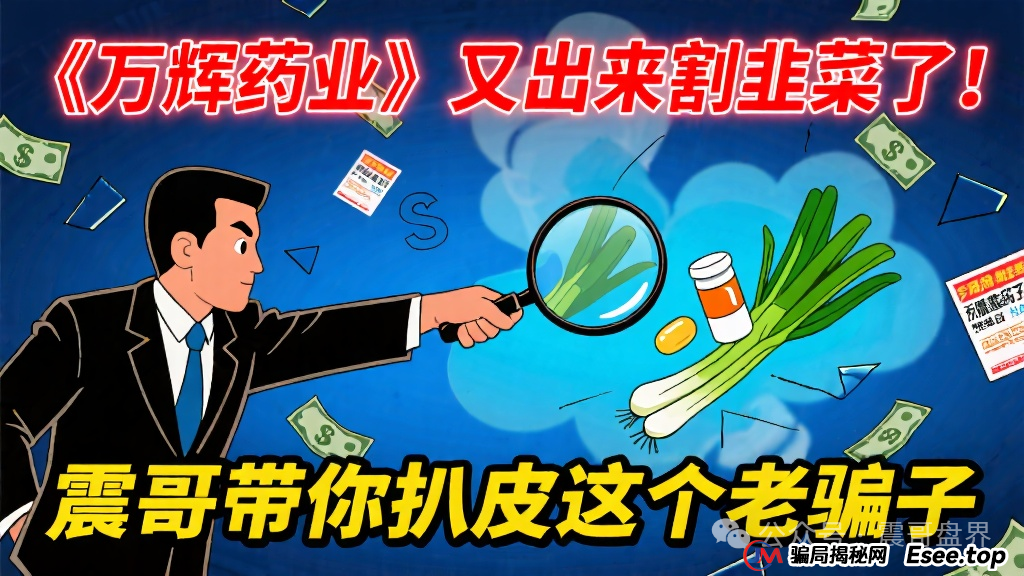 万辉药业投资可靠吗?《万辉药业》又出来割韭菜了！震哥带你扒皮这个老骗子(1)