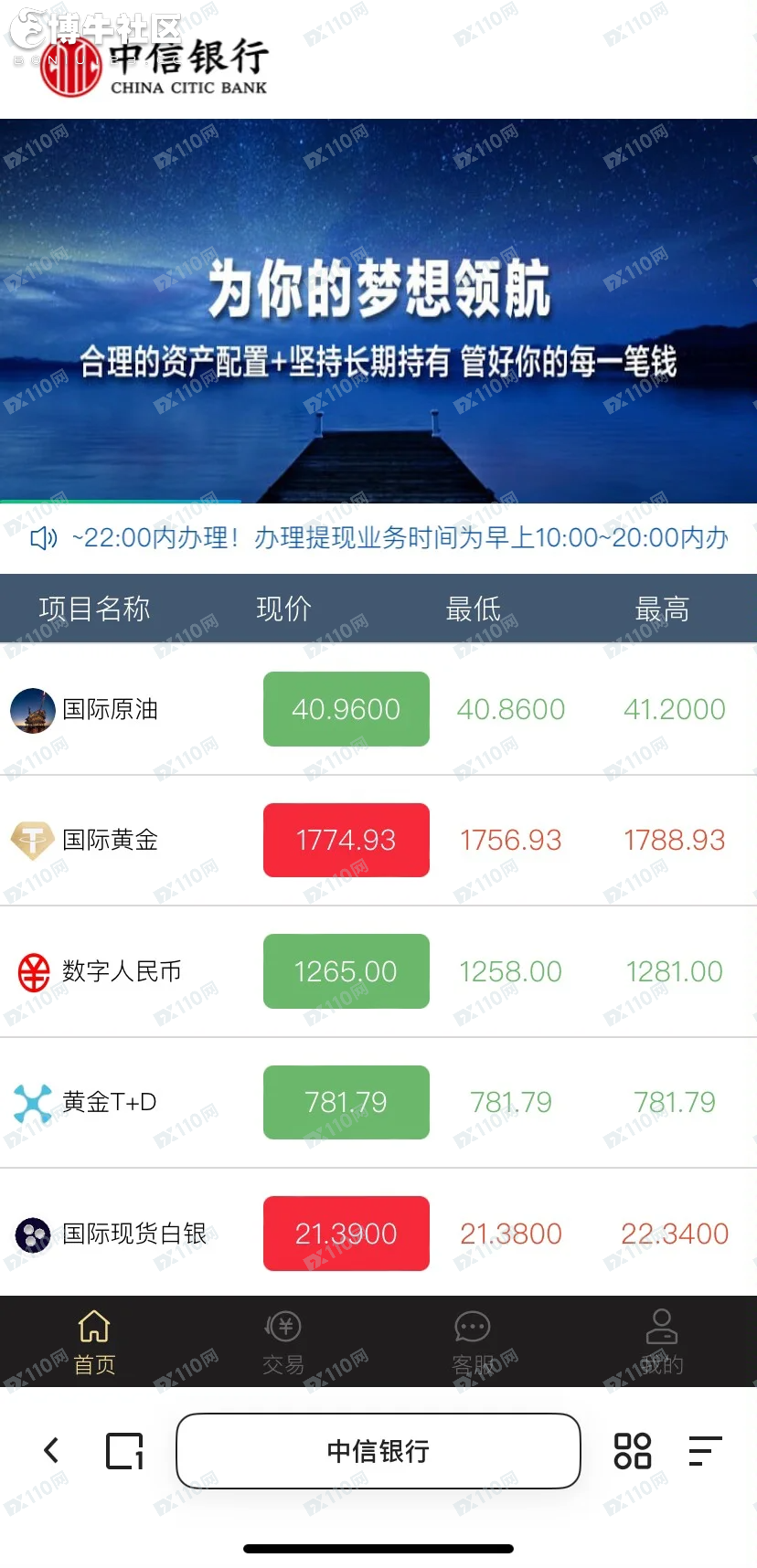 投资假平台中信银行(1)