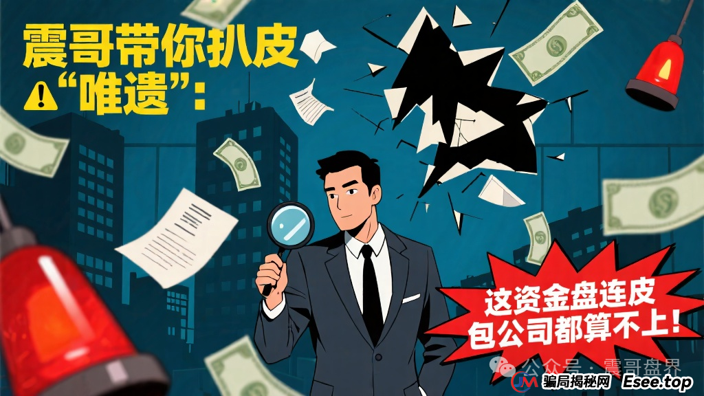 震哥带你扒皮“唯遗”：这资金盘连皮包公司都算不上！(1)