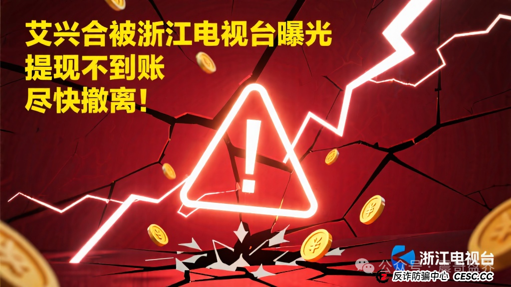 艾兴合被浙江电视台曝光，提现大批量不到账，尽快撤离！(1)