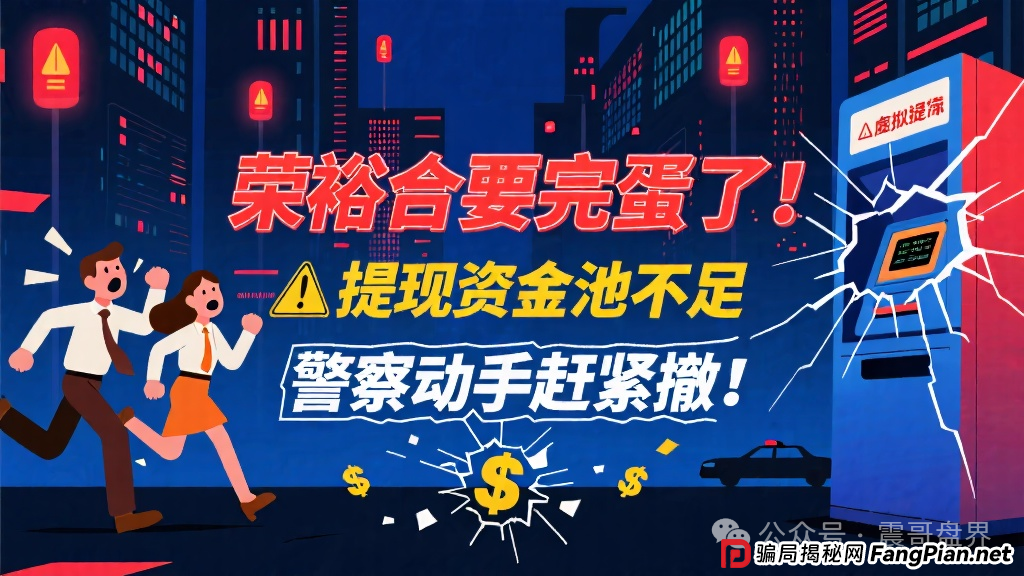 荣裕合要完蛋了！提现资金池不足，警察马上动手，赶紧撤！(1)