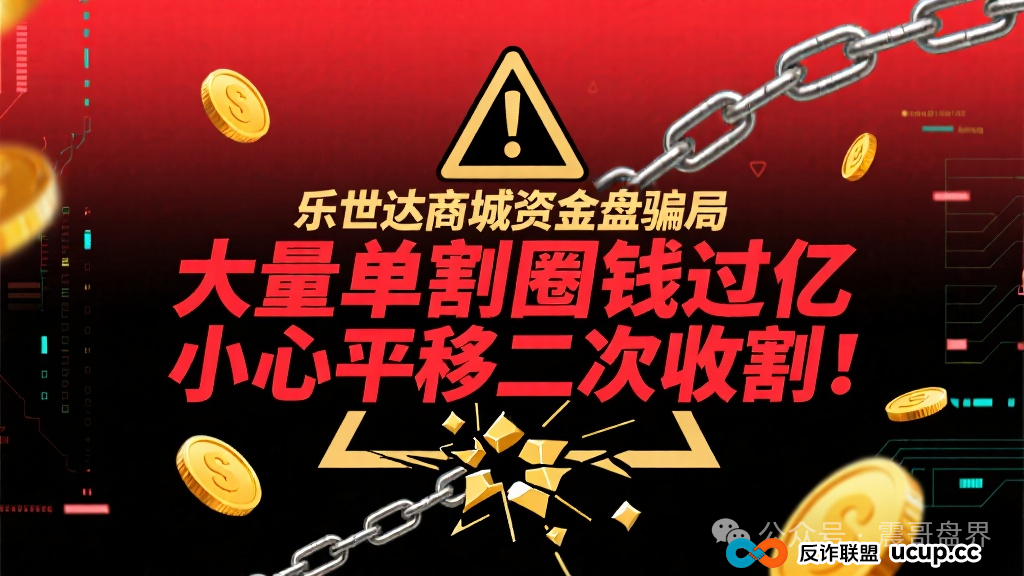 乐世达商城资金盘骗局，大量单割圈钱过亿，小心平移二次收割！(1)