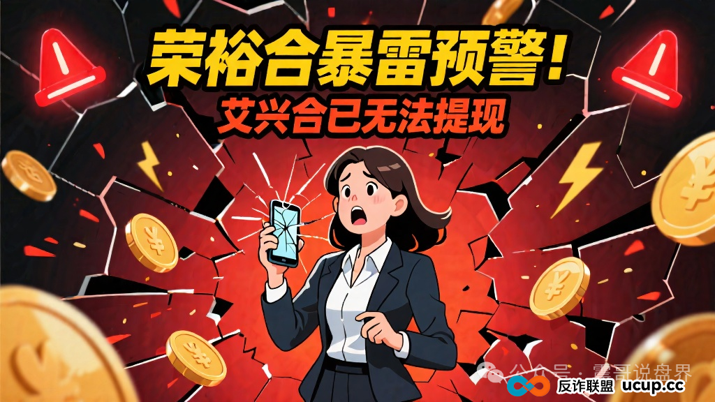 荣裕合暴雷预警，同类模式的艾兴合已经提不了现！(1)