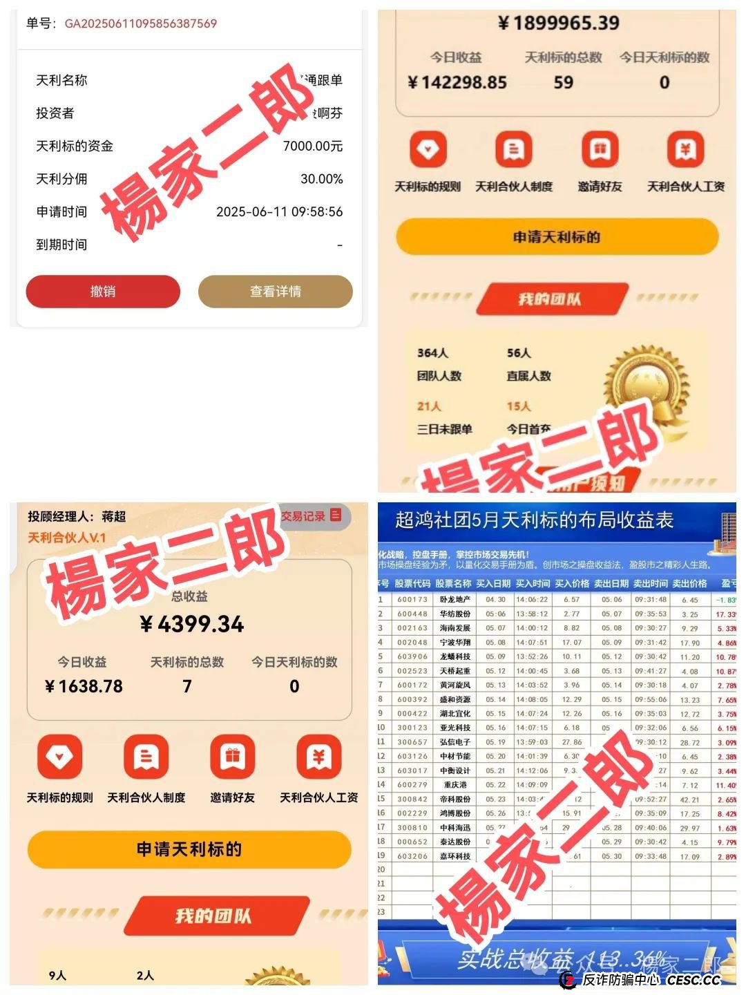 高度风险预警:“天利汇通/蒋超团队”跟单类资金盘骗局：高收益背后的陷阱！(3)