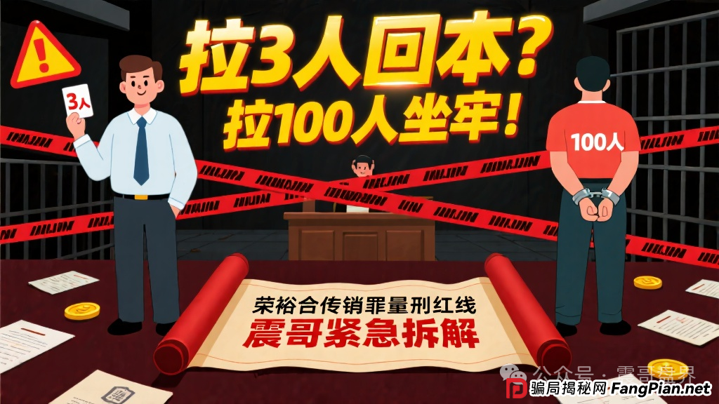 拉3人回本？拉100人坐牢！荣裕合传销罪量刑红线震哥紧急拆解(1)