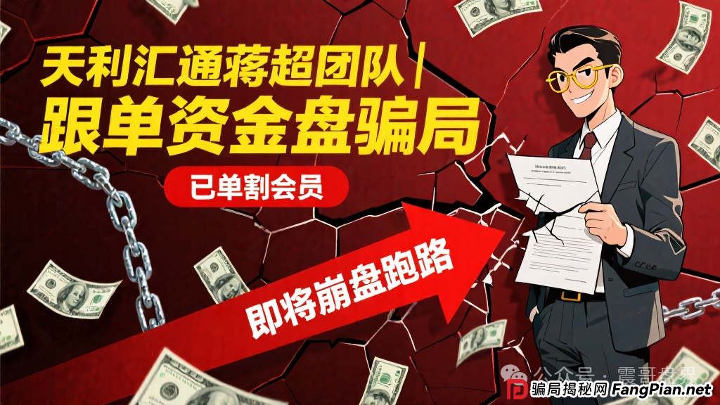天利汇通蒋超团队跟单资金盘骗局，已经单割会员，即将崩盘跑路(1)