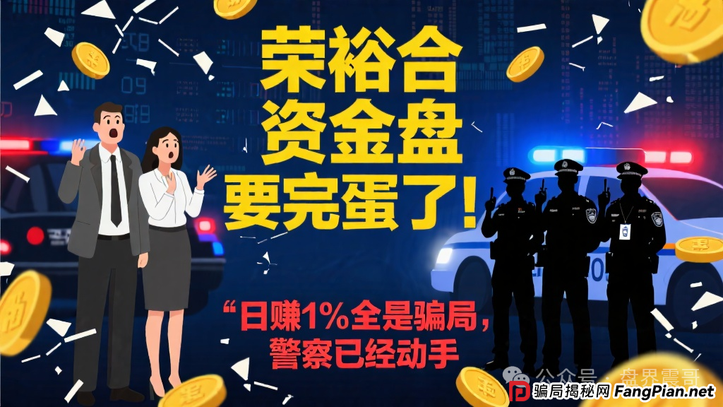 荣裕合资金盘要完蛋了！日赚1%全是骗局，警察已经动手，你的血汗钱可能要打水漂！(1)