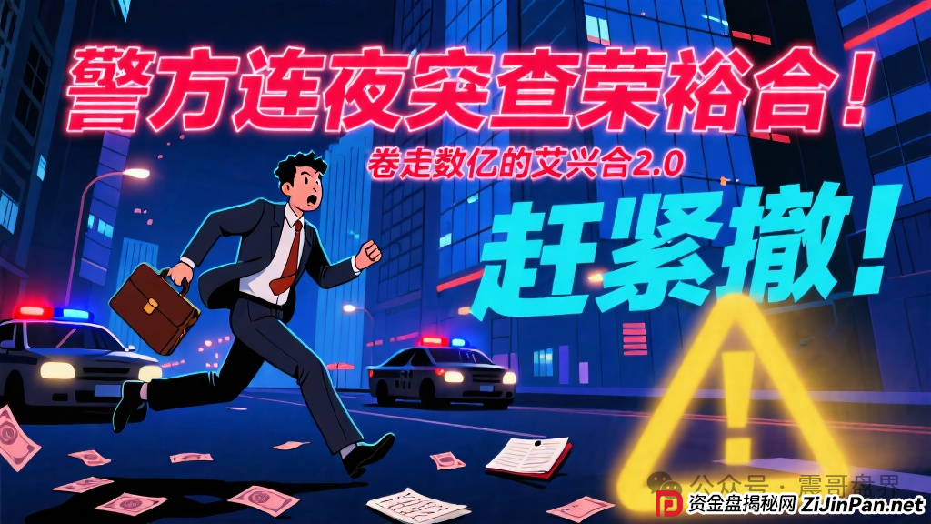警方连夜突查荣裕合！卷走数亿的艾兴合2.0，赶紧撤！(1)