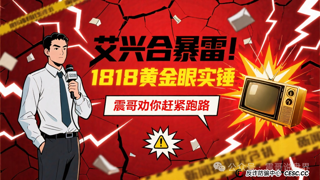 艾兴合暴雷！1818黄金眼实锤，震哥劝你赶紧跑路