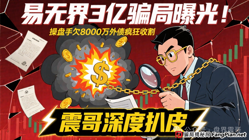 易无界3亿骗局曝光！操盘手欠8000万外债疯狂收割，震哥深度扒皮！(1)