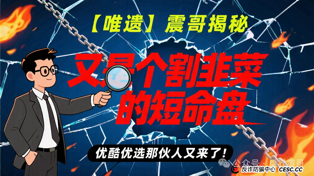 【唯遗】震哥揭秘：又是个割韭菜的短命盘，优酷优选那伙人又来了！(1)