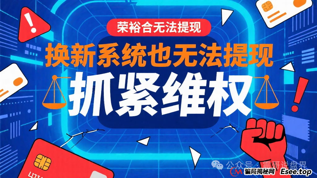 荣裕合平台能撑多久：荣裕合无法提现，换新系统也无法提现，抓紧维权