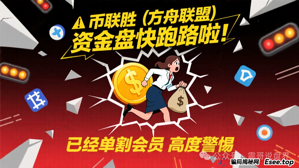 币联胜（方舟联盟）资金盘快跑路啦！已经单割会员，高度警惕(1)