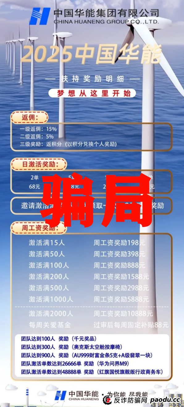 华能优选假冒国企骗局，警惕冒牌资金盘，看见远离(2)