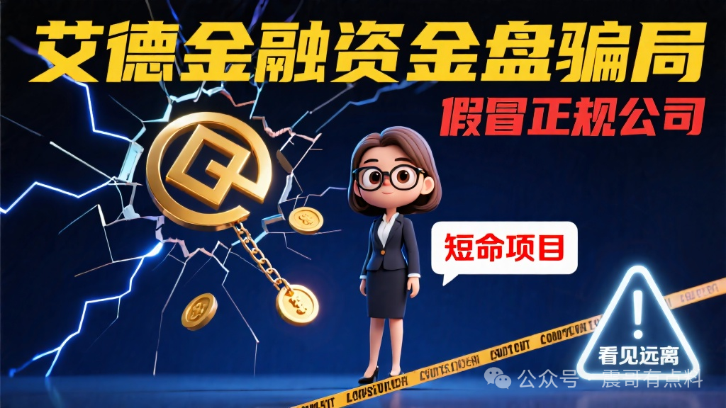 艾德金融资金盘骗局，假冒正规公司，短命项目，看见远离(1)