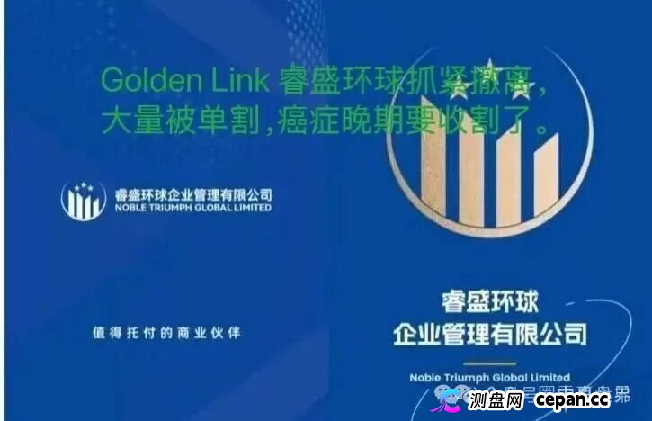 睿盛环球Golden Link资金盘骗局即将崩盘，大量单割，抓紧撤离(5)