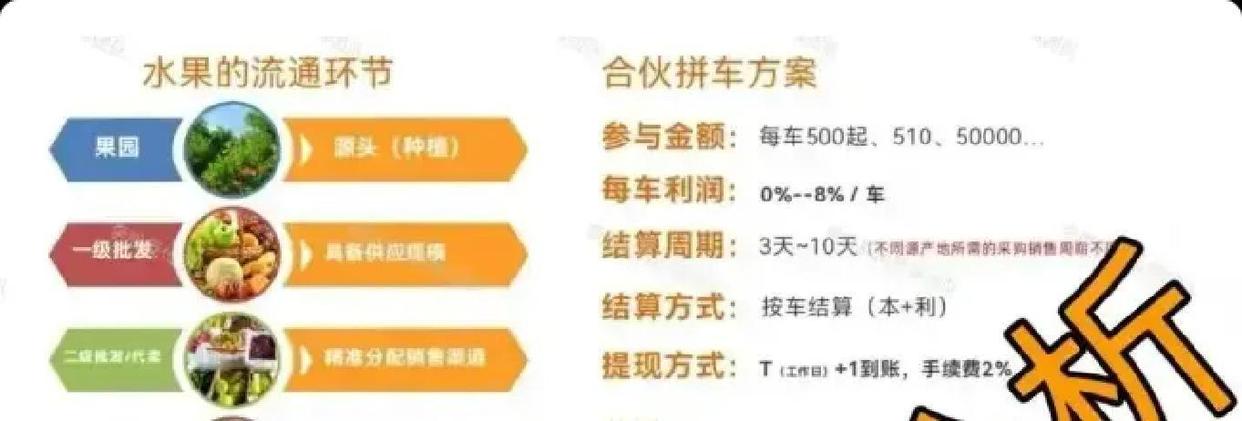 拼车赚钱隐藏套路，九彩果鲜水果拼单高返利背后的风险提示(1)