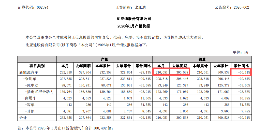 车企1月竞争格局生变：小米成“新王” 比亚迪国内磨底(4)