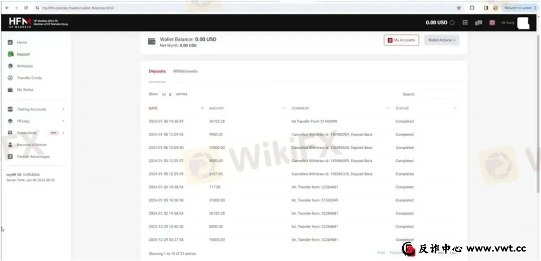 “您的账户ID已归档” HFM平台封禁账户逻辑：你可以玩，但不能赢(9)