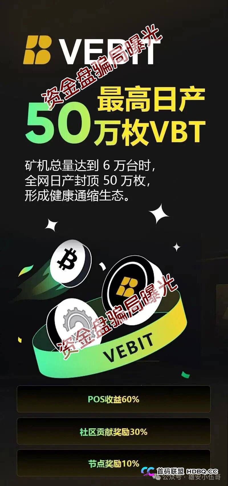 微比特Vebit经济模型的数学陷阱：算清这笔账，你就知道为什么迟早崩盘(1)