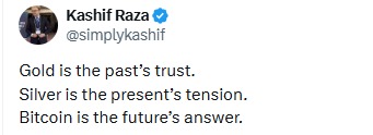 随着黄金白银价格上涨和波动性加剧，为什么比特币代表着未来？(2)