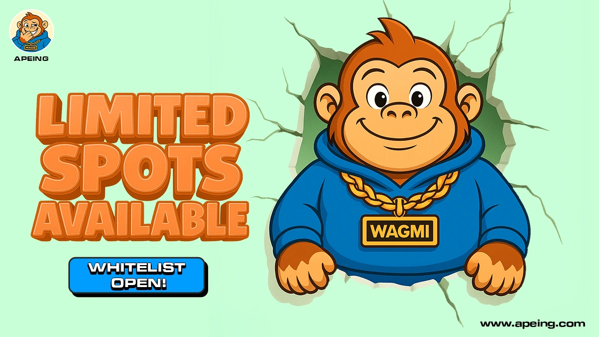 最有潜力的0.40美元以下山寨币：ADA和AVAX反弹，而$APEING白名单币可能暴涨至0.001美元，带来巨额收益(4)