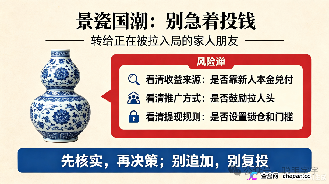 深扒|从“日入几百”到“归零”——“景瓷国潮”的提现规则,就是操盘手跑