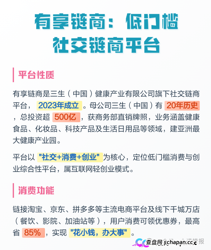 拆解 “三生中国”挂靠项目“有享链商” 骗局:披着区块链外衣拉人头,1980 元入门费背后全是套路(1) 拆解 “三生中国”挂靠项目“有享链商” 骗局:披着区块链外衣拉人头,1980 元入门费背后全是套路(1)